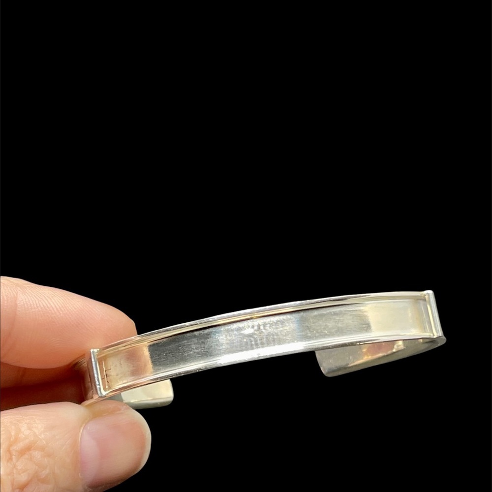 Sterling modernist cuff bracelet